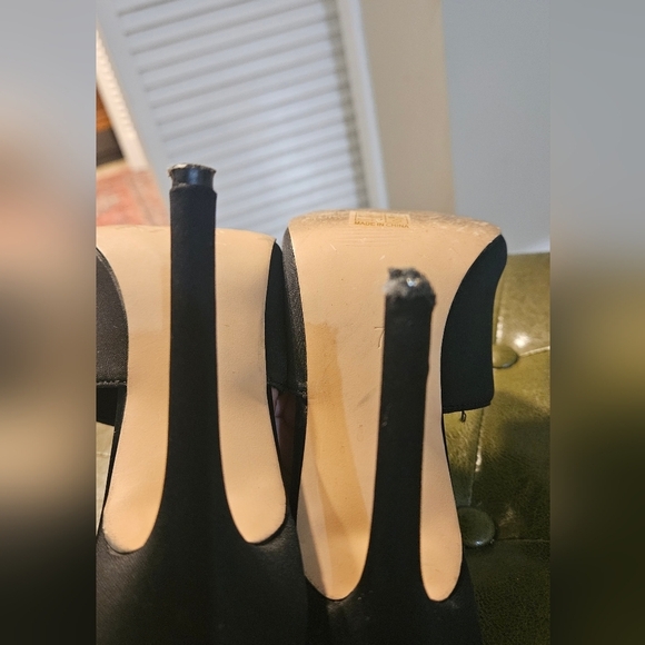 EGO Brianna pointed toe lycra Heeled mule In Black. Size 7.5 - Picture 10 of 12